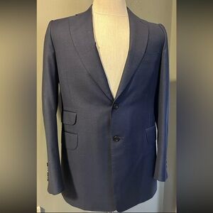 Leonard Logsdail Bespoke Navy Blazer – Savile Row Craftsmanship, Custom Tailored